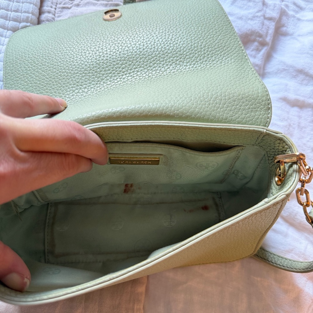 Tory Burch Crossbody Bag, One Size, Mint and Gold - Picture 8 of 9